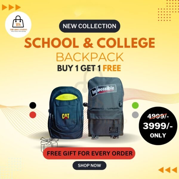School Backpack + Free College Backpack 2-IN-1 Deal