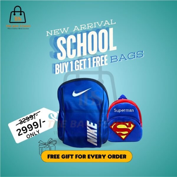 School Bag Buy 1 Get 1 Small Bag Free 2-IN-1 Deal