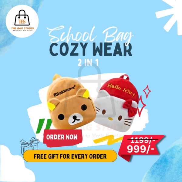 Rilakkuma + Hello Kitty 2-IN-1 Backpack Deal