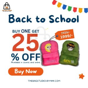 Yellow & Blue Minimalist School Bag with School Supplies Back to School Sale Instagram Post (4) Frozen Backpack + Ben 10 Backpack 2-IN-1 Deal